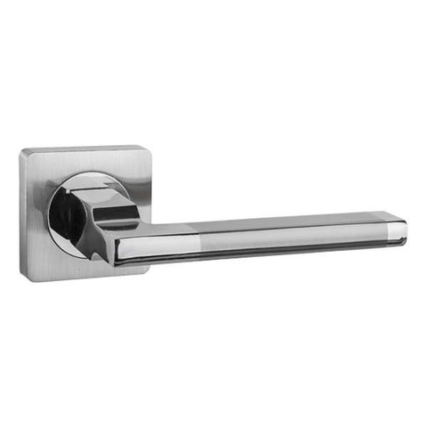 Ручка квадрат Пуэрто B2B 514-02 SN/CP, цвет никель матовый/хром блестящий (гарантия - 6 месяцев)