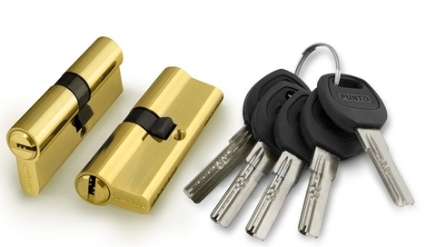 Цилиндр ключ-ключ Пунто (A200/60) A2000Key60(25+10+25) PB, цвет латунь (гарантия - 12 месяцев)