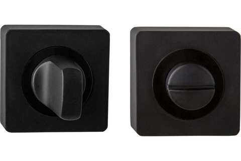 Завертка квадрат Пуэрто B2B BK AL 02 Black, цвет черный к ручкам B2B 514-02 Black, B2B 521-02 Black