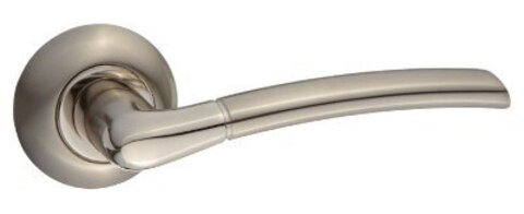 Ручка круг Пуэрто INAL 515-08 SN/NP, цвет никель матовый/никель блестящий (гарантия - 5 лет)