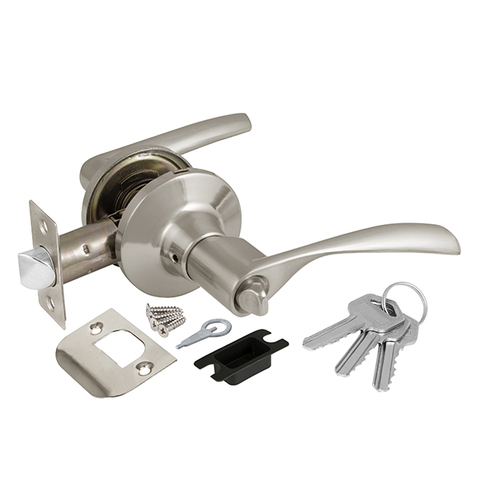 Ручка-защелка ключ-фиксатор Аякс DK610 SN-ET (6010 SN-E), цвет никель матовый (гарантия - 6 месяцев)