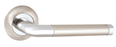 Ручка круг Пунто R.TL54.REX (REX TL) 105mm SN/CP-3, цвет никель матовый/хром (гарантия - 12 месяцев)